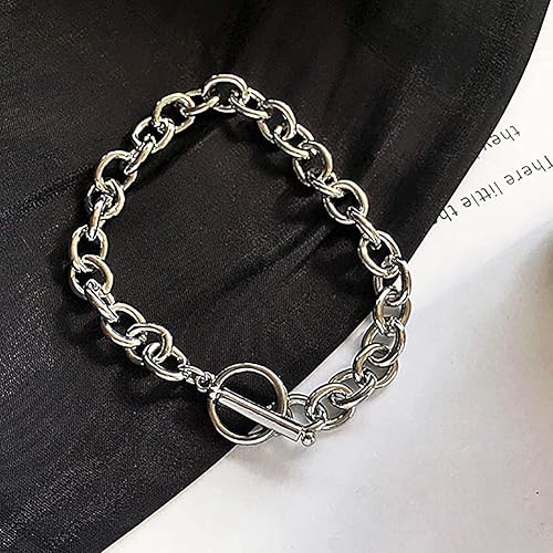 Miniatura 2 de 40 juegos de cierres de palanca de aleación de metal de cierre redondo, broches circulares de barra en T y conectores para joyería de manualidades