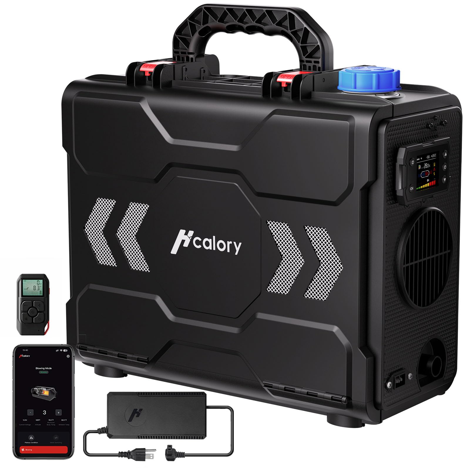 8KW Diesel Heater, 6L Portable Diesel Air Heater All in One 110V/12/24V with App Control, Wireless Temperature Sensing and Altitude Mode for RV Garage Camper 2025 Toolbox 2s Plus