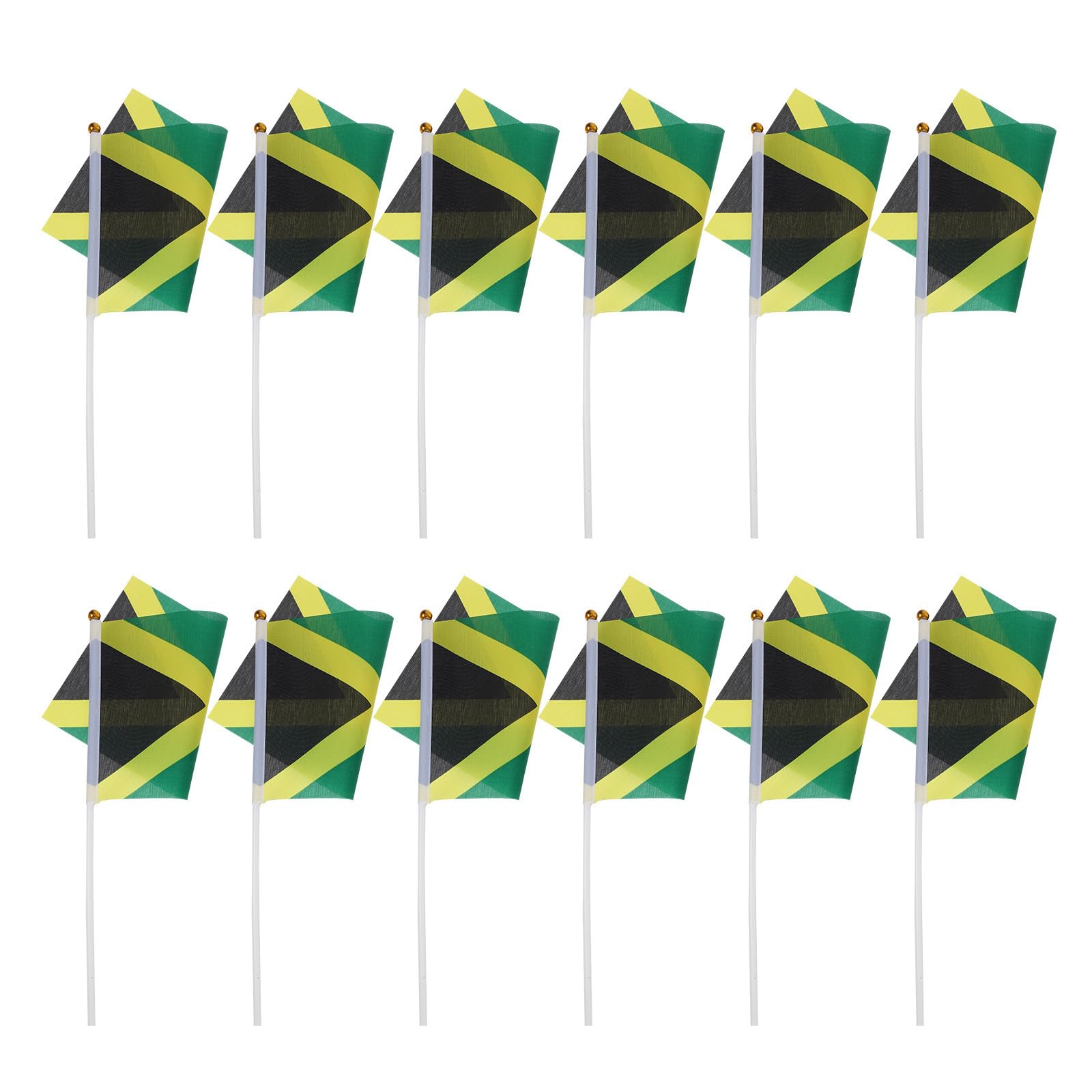 Drapeaux Jamaïcains sur Bâton TOYANDONA x100 en Polyester Léger pour Décoration Table