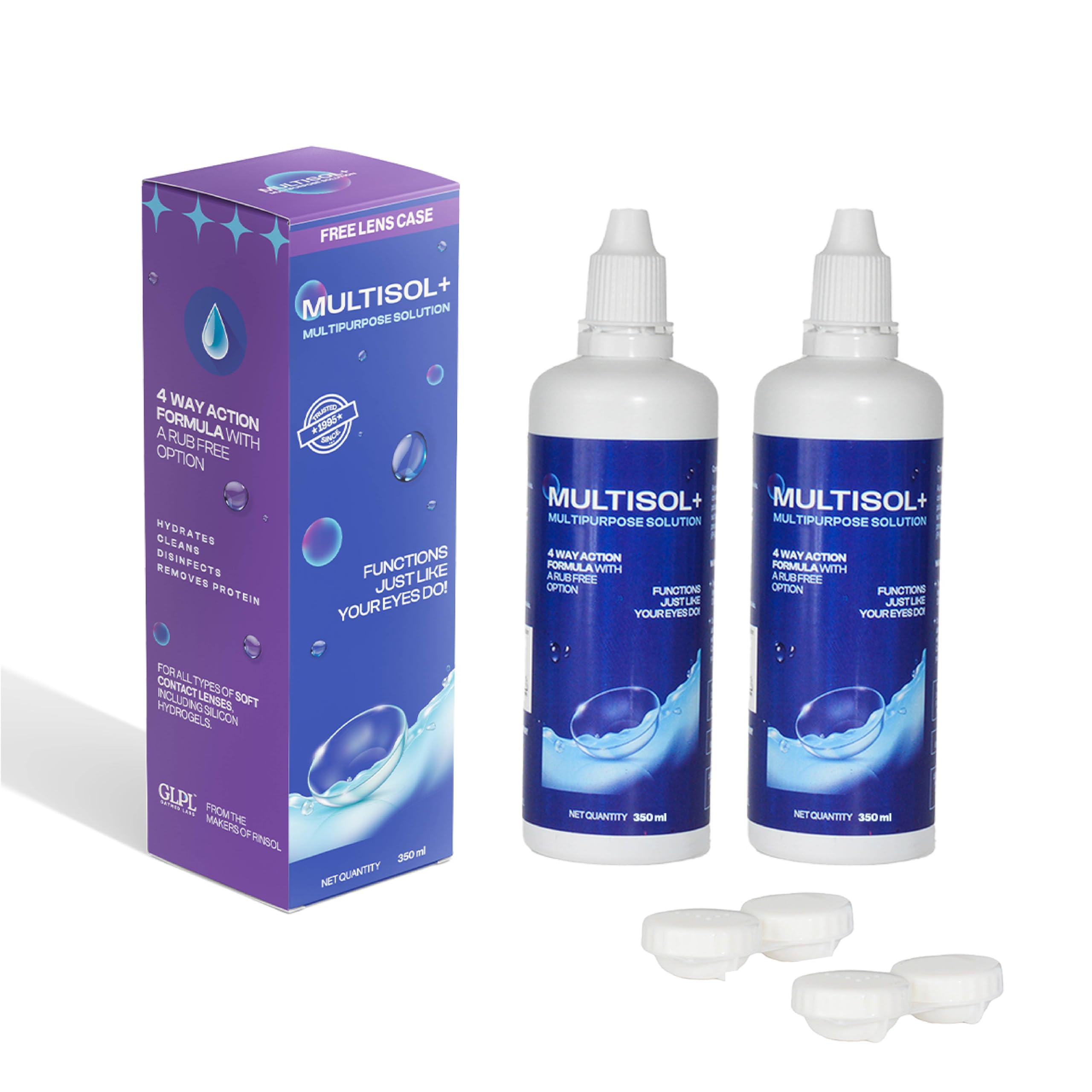 Contact Lens Solution Multipurpose Lens Cleaning Kit 350ml (2 Pack) with Free Lens Case | Contact Lens Cleaner | Cleans, Rinses, Disinfects, Stores & Moisturizes Soft Contact Lenses | Travel Friendly-image-47