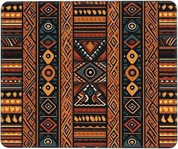 Traditional African Design Pattern Small Mouse Pad 7.9 X 9.5 in, Ultra-Smooth Gaming Mousepad Portable Non-Slip Rubber Base Waterproof Mouse Mat for Desk, Laptop, Pc & Office