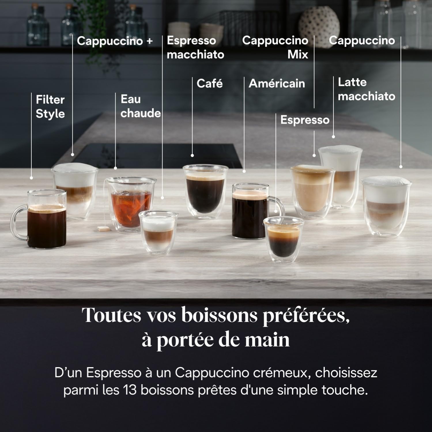 De’Longhi Magnifica Evo Next - Perfetto Machine à Café Automatique avec LatteCrema Mousseur à Lait Automatique, 13 Boissons en une Seule Touche, Écran Tactile Couleurs, Titane et Noir (ECAM312.80.TB)