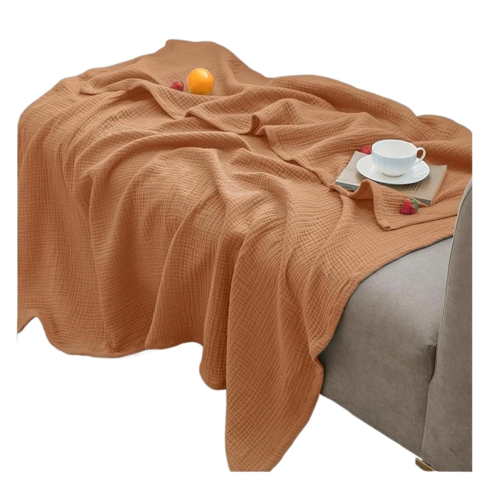 Coperta in mussola di cotone multicolore di varie dimensioni(Color8,130 150)