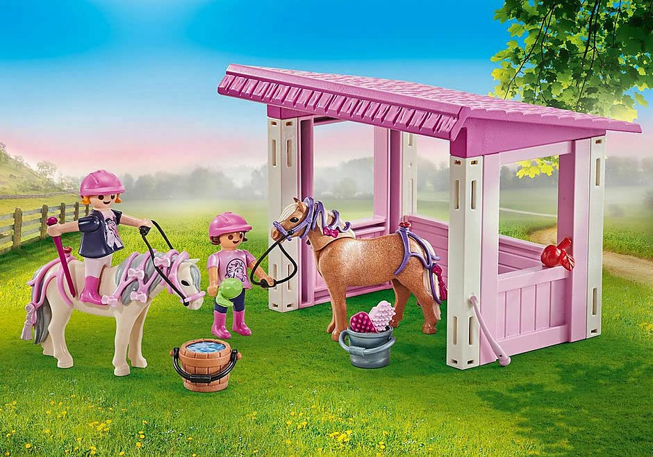 PLAYMOBIL ® 9878 - Shelter with Ponies and Princesses * Foil Packaging