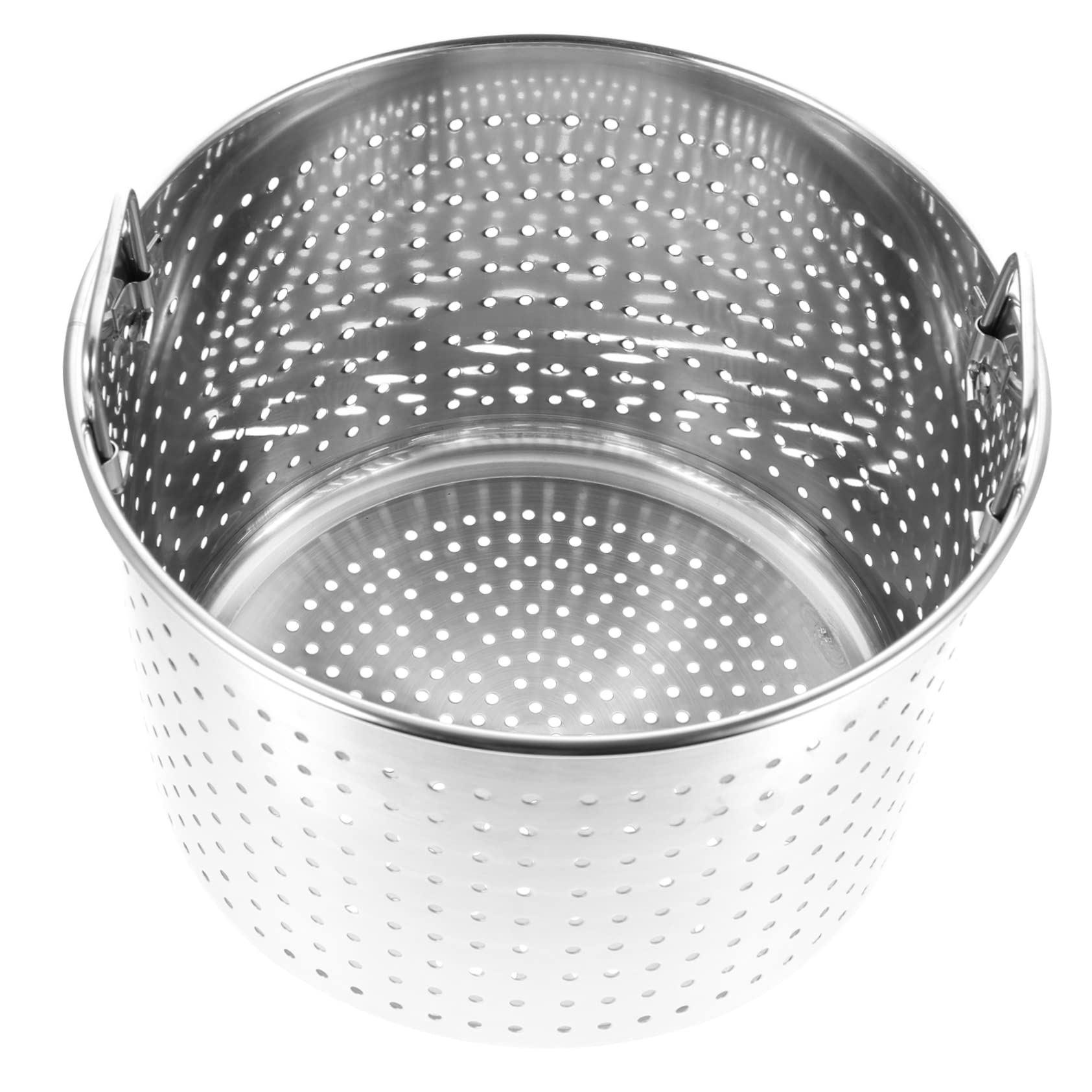 Olla de Acero Inoxidable para Cangrejos de Río 35 Cm Cubo Filtrante Resistente Fugas Utensilio de Cocina para Drenar Líquidos y Aceite Uso Doméstico