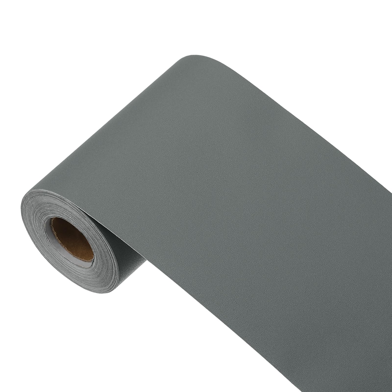 Papel tapiz autoadhesivo gris oscuro de 393 x 3.9 pulgadas para cubrir paredes con rodapiés modernos