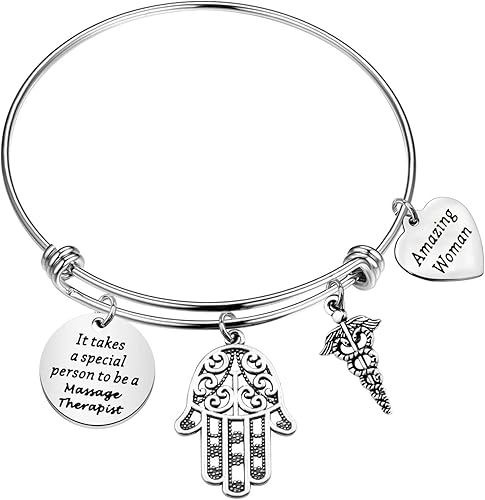 TIIMG Pulsera terapeuta de masaje, regalo de agradecimiento, regalo de agradecimiento para terapeuta, regalo de estudiante