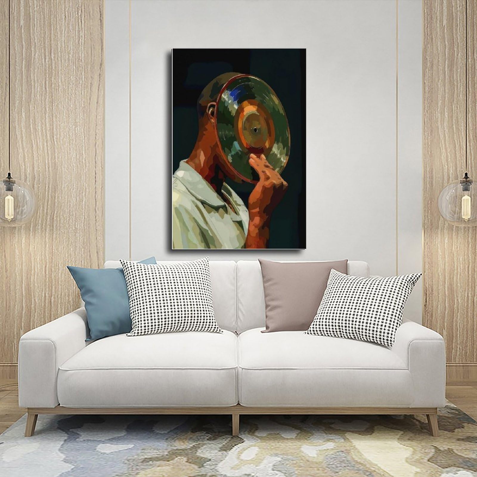Poster con musica in vinile, decorazione artistica da parete per soggiorno, camera da letto, 60 x 90 cm