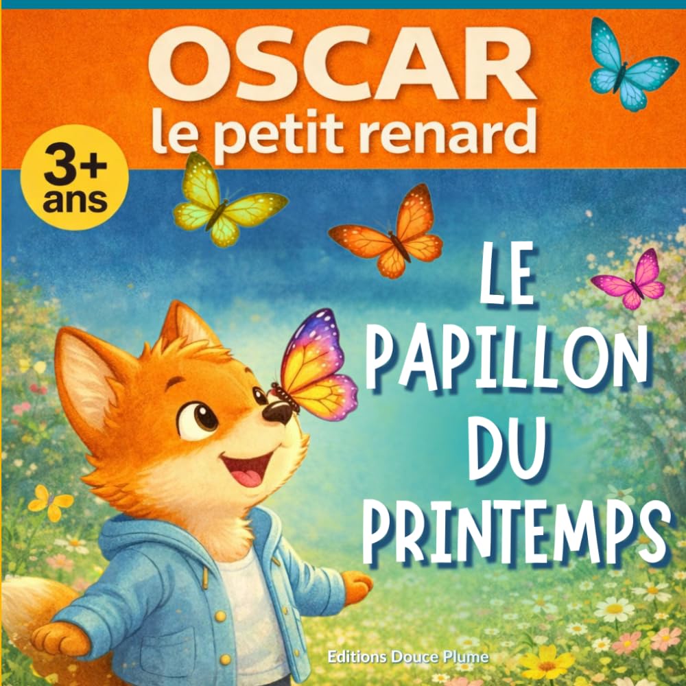 Oscar le petit renard et papillon du printemps: Album jeunesse pour enfants de 3 à 5 ans sur la découverte du printemps