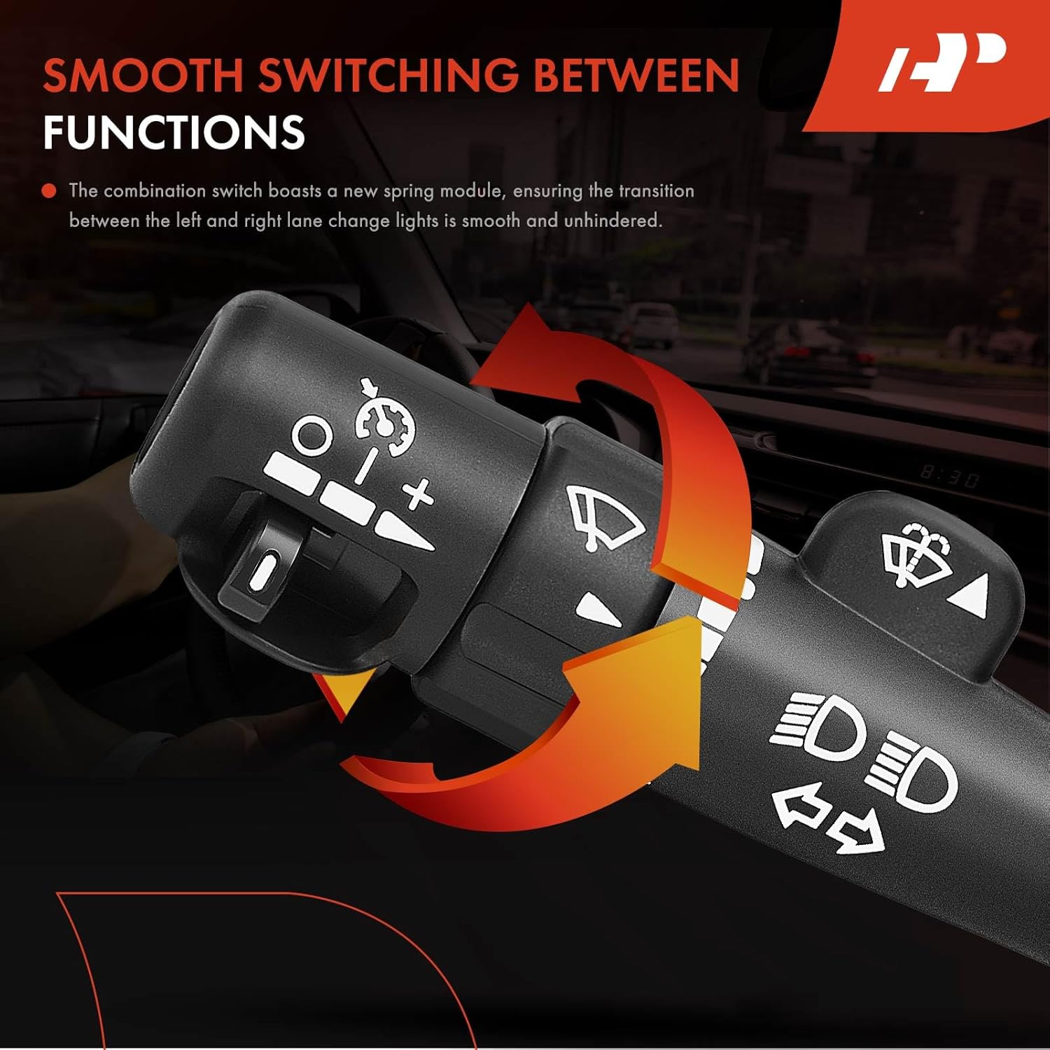 A-Premium Multifunction Switch w/Turn Signal, Wiper, Cruise Control Compatible with Chevy, GMC, Cadillac Vehicles, Silverado, Tahoe, Sierra, Envoy, Yukon, Escalade & More, Replace# 12450067, SW3792