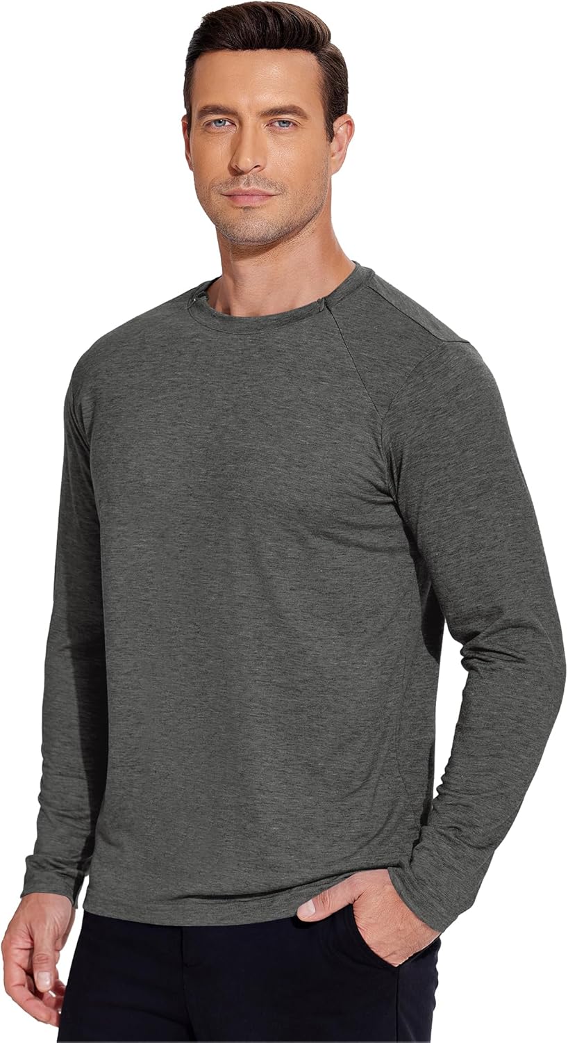 Deyeek Unisex Chemo Shirts for Port Access Chemotherapy Must Haves Long Sleeve Cancer Care Package for Men - Image 6