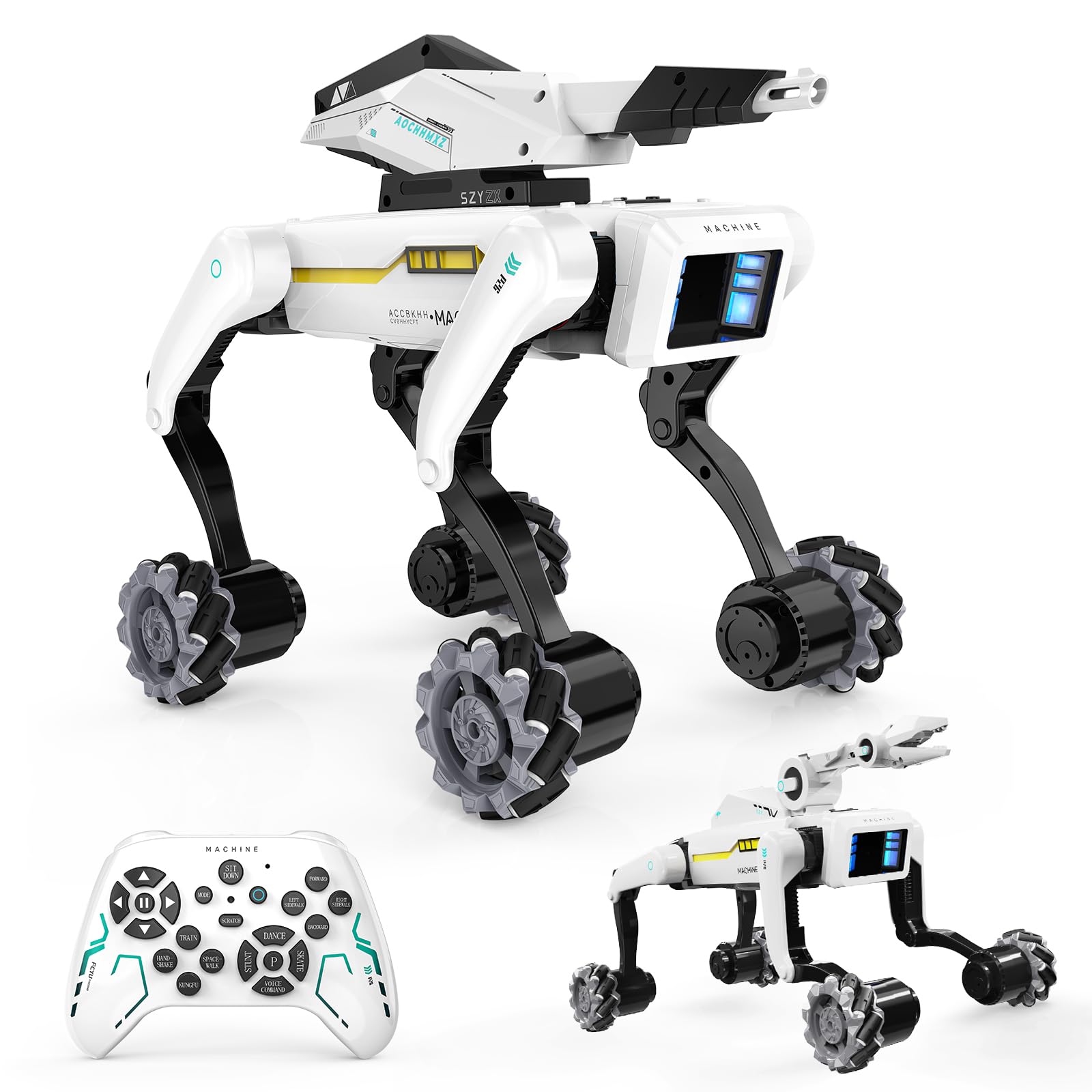 Dingdongwu 3-in-1 Robot Dog With Wheels