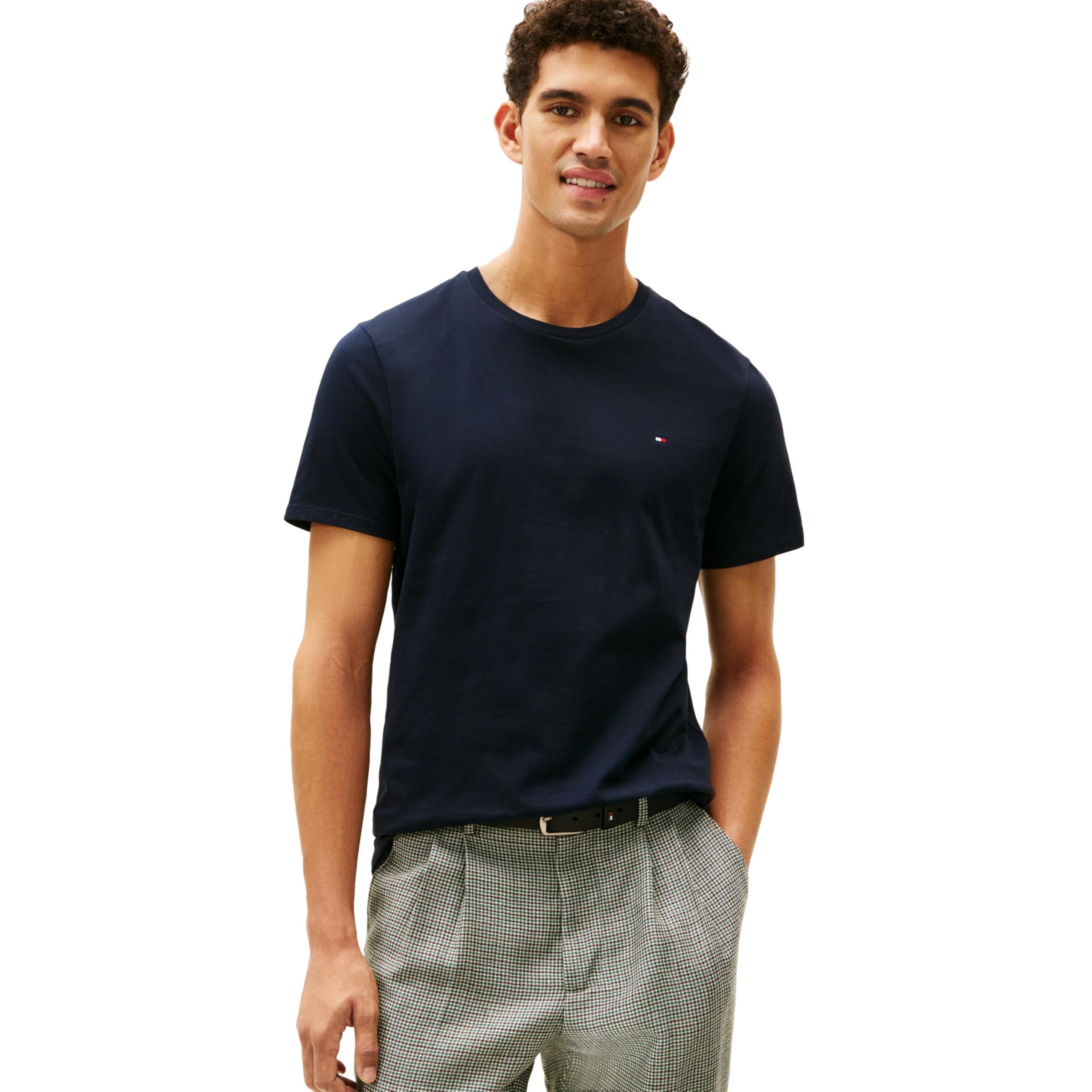 Tommy Hilfiger Men's Sky Captain Crewneck Flag T-Shirt, Xxl