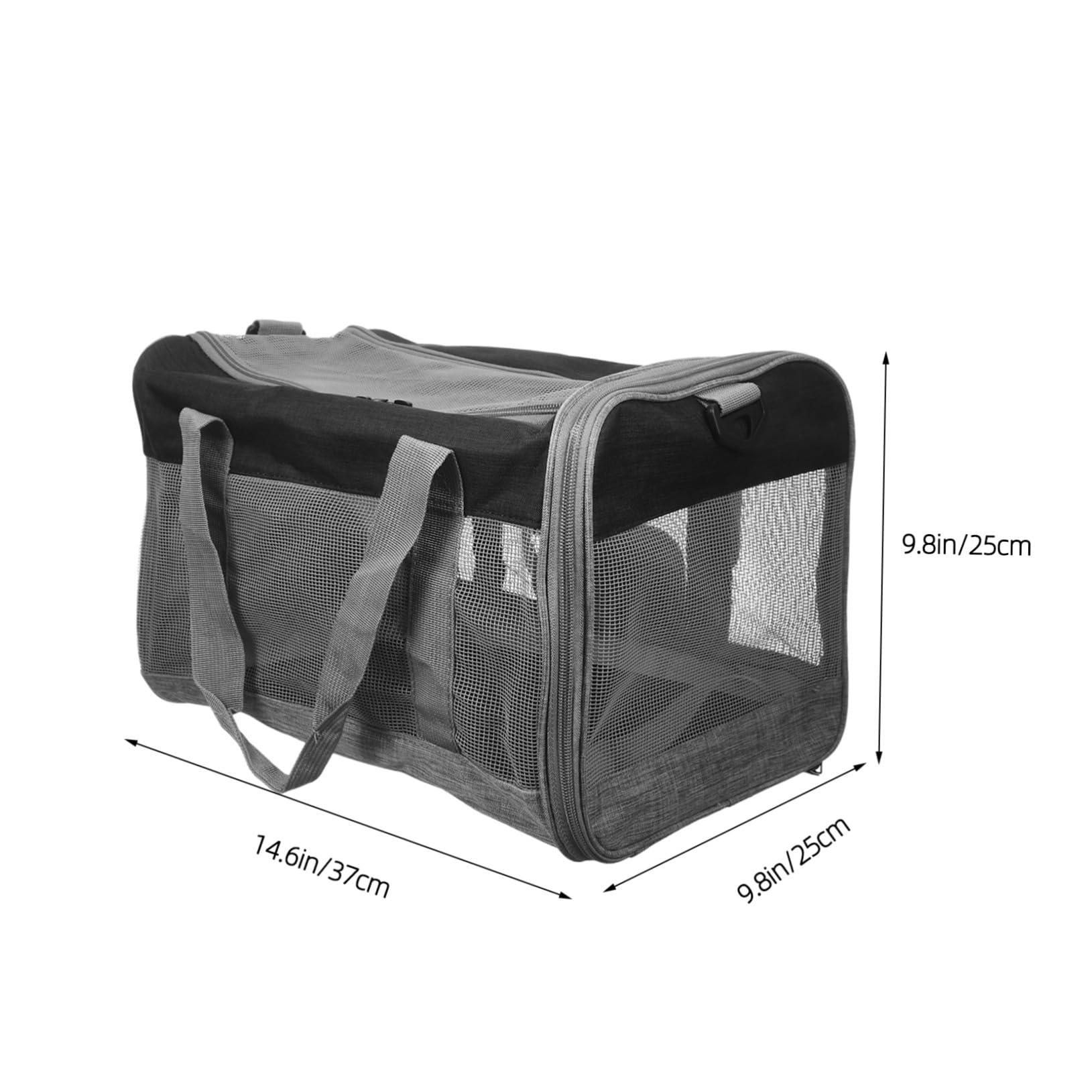 SHINEOFI Transportbox für Kleine Hunde Katzen Welpen Kleintiere Faltbare Tragetasche mit Netzeinsätzen Weicher Polsterung Innen Tragegurt für Haustiere für Reisen und Ausflüge