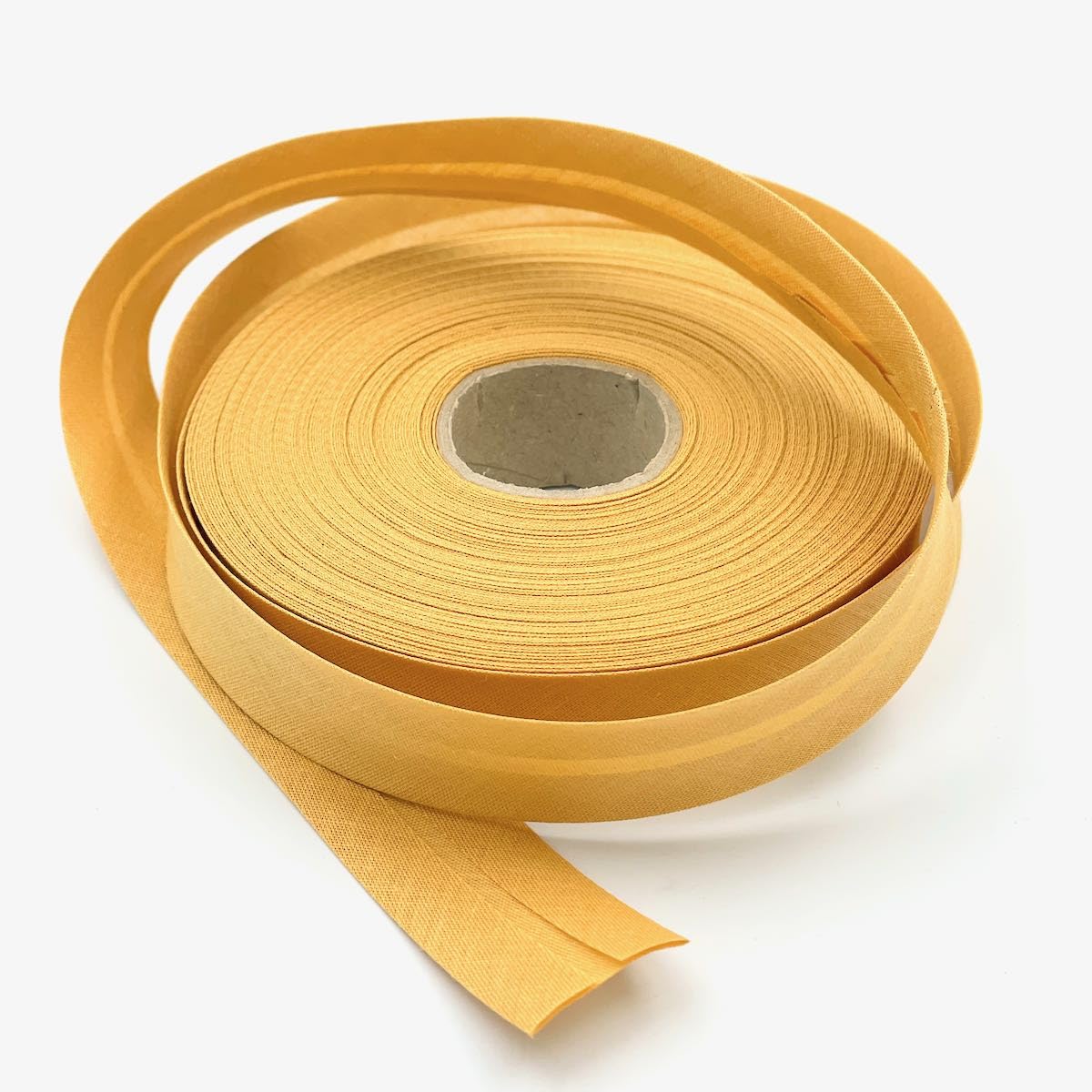 Craft Cult 25mm Wide Plain Bias Binding Tape - 25 Metre Roll (91 - Honey Mustard)