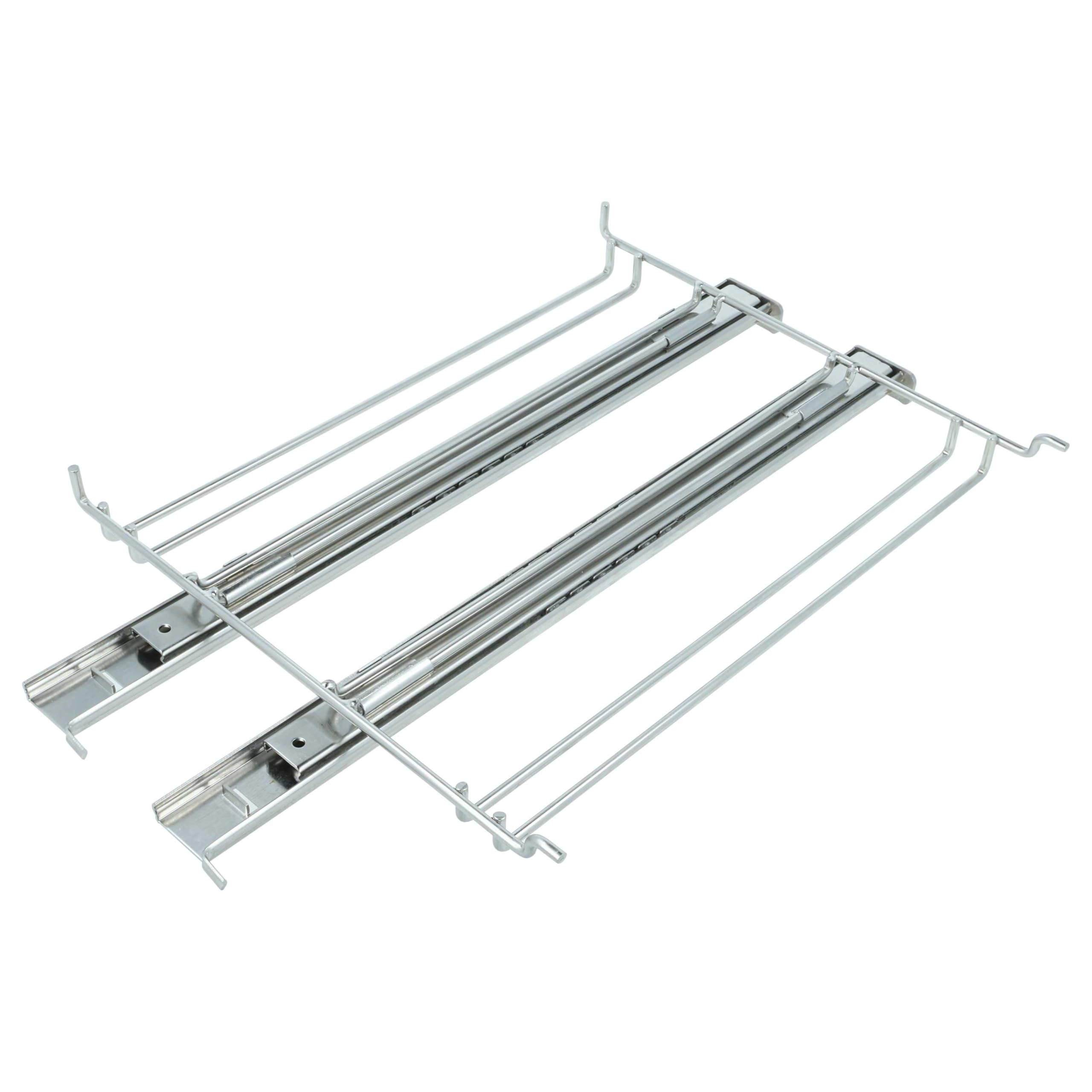 vhbw Teleskopowy wysuw zamienny do Gorenje 640248 | AC103 do piekarników - 2 pary szyn, lewa i prawa, 23,5 x 27,5 x 3,5 cm