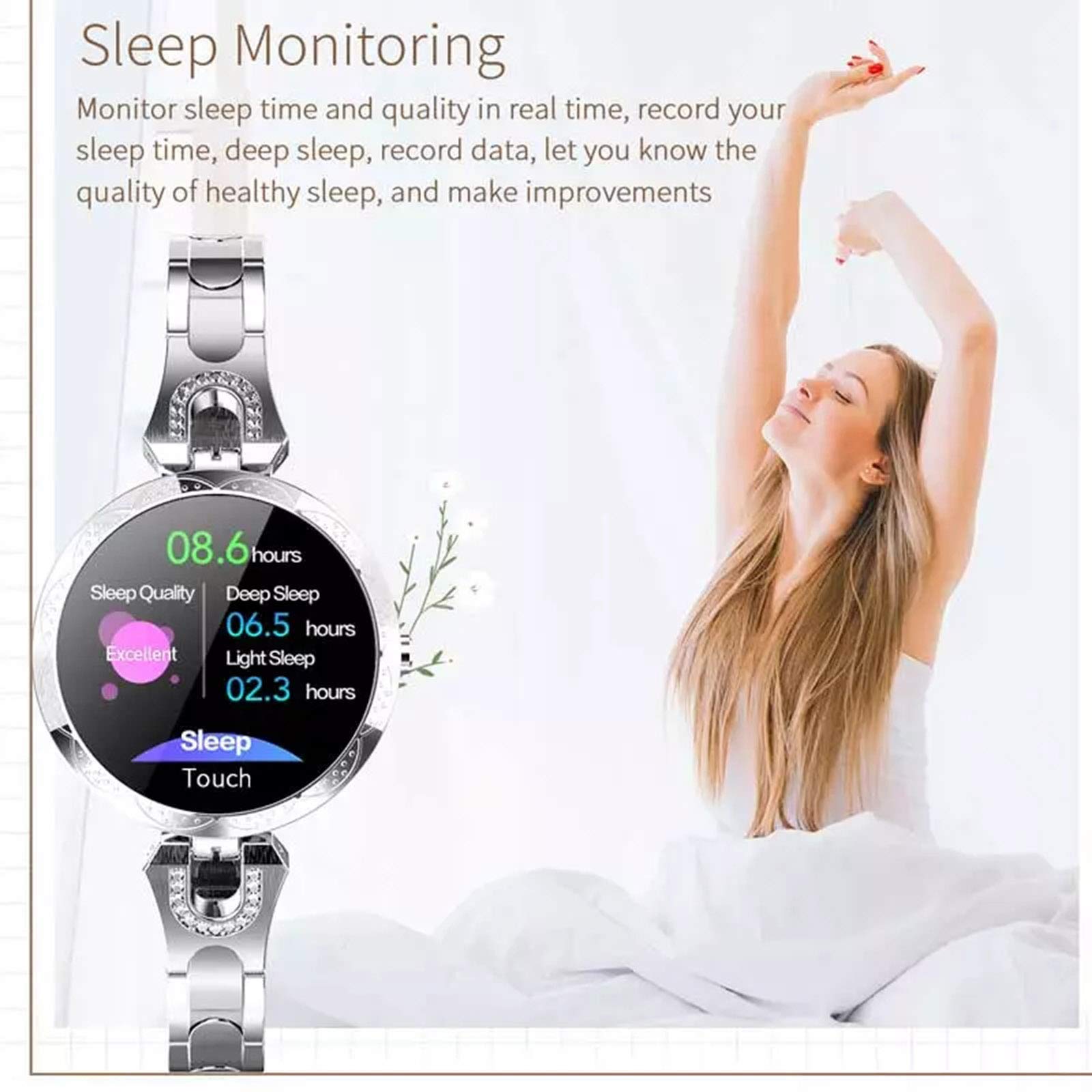 AK15 Women\'s Smart Watch Waterproof Purple Free Shipping! Smart Watch for Women Waterproof Purple  main image 3