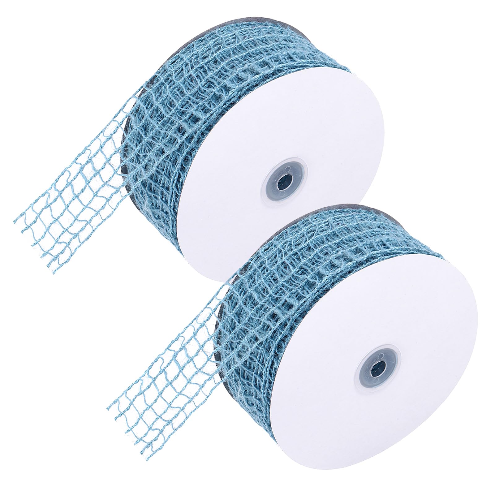 PATIKIL Mesh Burlap Wired Ribbon