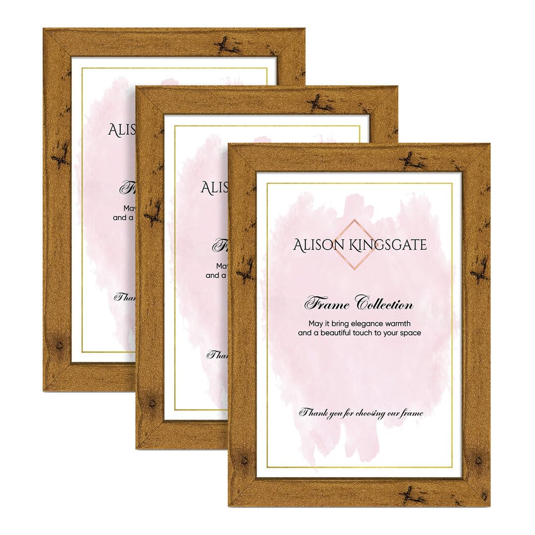Alison Kingsgate Rustic Oak Picture Frame for Photo 14X12 - Pack of 3 — image 1