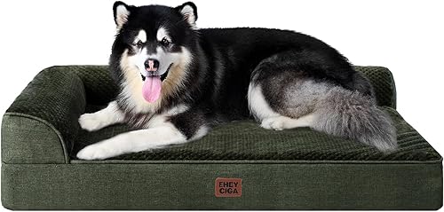 Miniatura 51 de EHEYCIGA Cama extra grande para perro torpedica, cama XL de espuma viscoelástica para perro con funda extraíble lavable, sofá impermeable para
