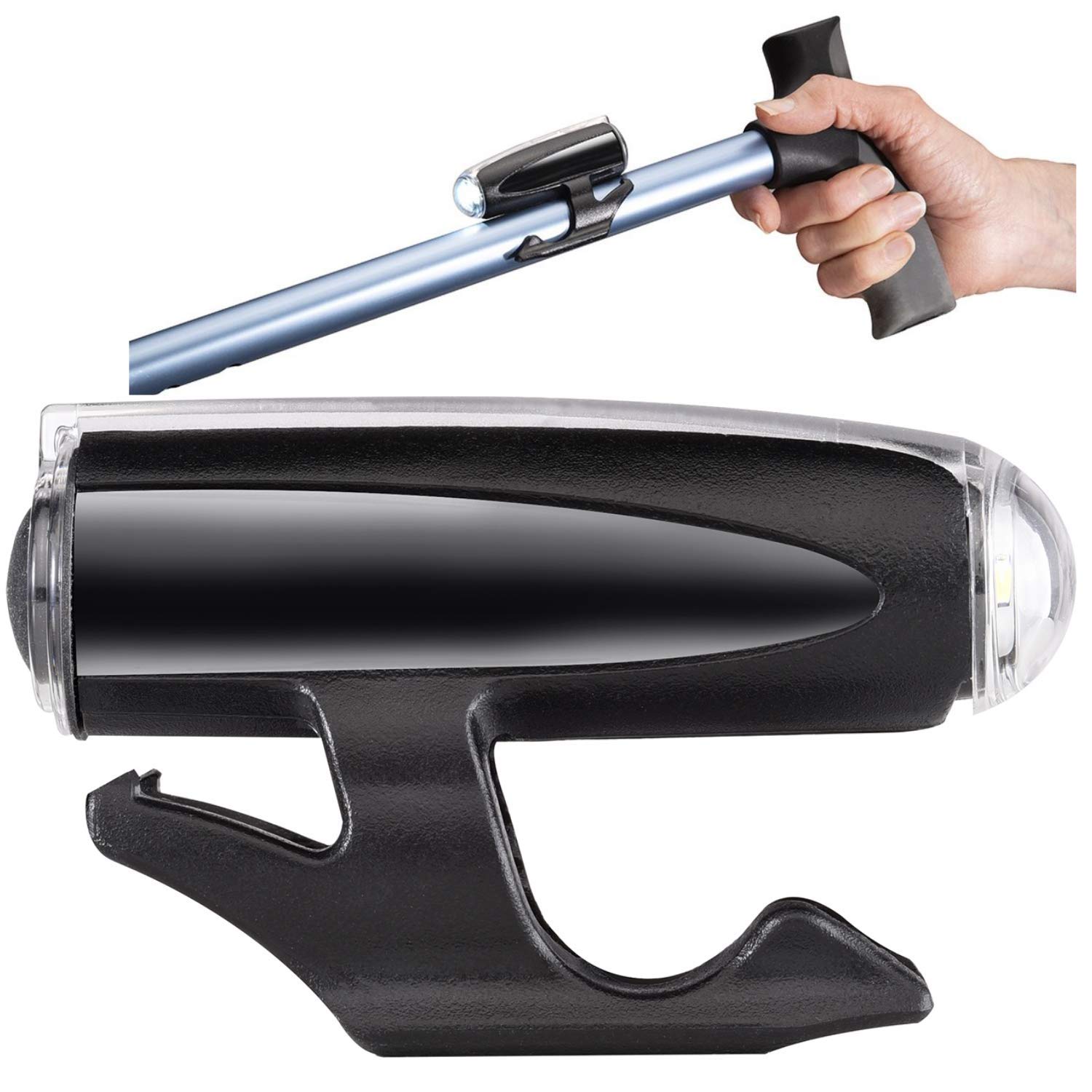 Cane Lite LED Walking Safety Light 100 Lumen ClipOn Night LED