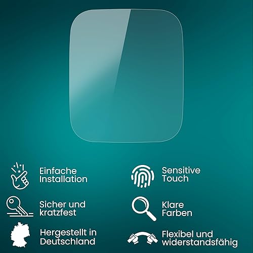 Miniatura 3 de Protector de pantalla compatible con Amazfit Bip U, película protectora de pantalla FX ultra transparente y flexible (3X)