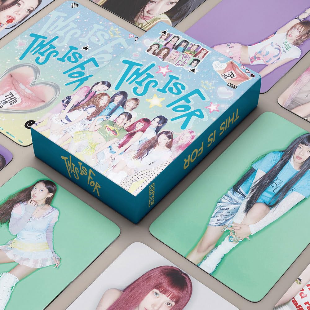 Tw Photocards 2025 - Tarjetas Lomo, colección de tarjetas Tw para fans (55 unidades, azul) 2