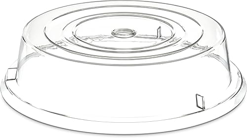 Carlisle FoodService Products 199307 Cubierta de placa de plástico comercial, 10-34" a 11", transparente
