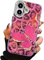 Vista 98 de I-MGAE-IN-AR - Funda compacta para iPhone 16 Pro Max con diseño de mariposa plateada brillante, a la moda, suave, delgada, de poliuretano