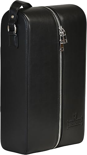 Miniatura 10 de POUR & GARNISH Bourbon Wine & Whisky Bolsa de mano doble botella con 4 aislantes de doble pared - Vasos de acero inoxidable - Es un gran regalo!