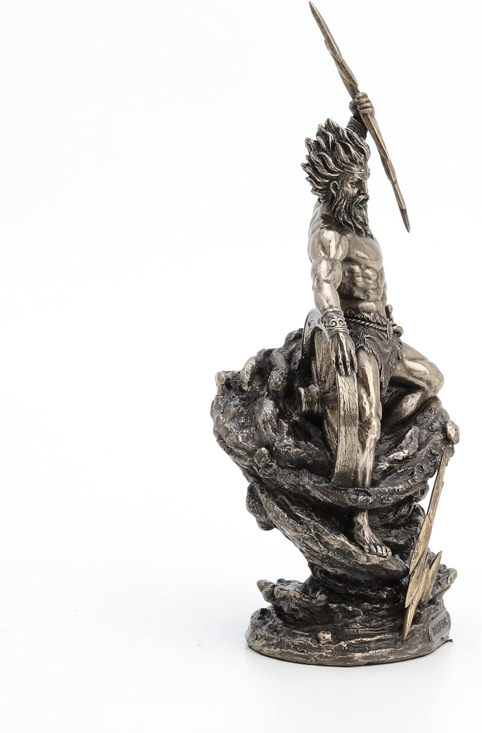 Veronese Design Taranis The Celtic God of Thunder Cold Cast Resin Antique Bronze Finish Statue