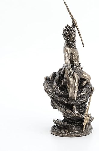 Miniatura 7 de Veronese Design Taranis El dios celta del trueno - Estatua de resina fundida en frío con acabado de bronce antiguo