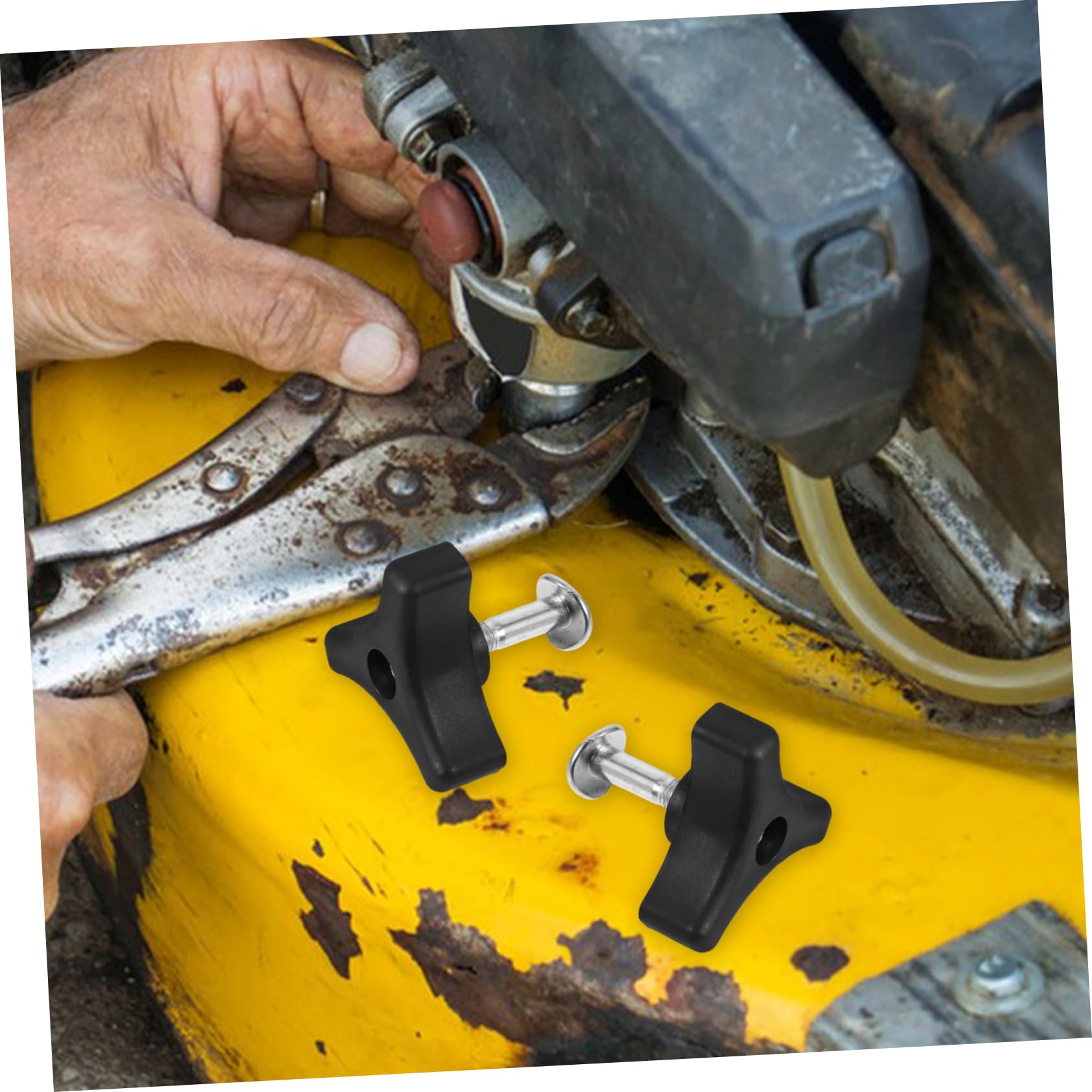 Triangle Handle Knob Nut, Lawn Mower Handle Knob Bolt, Handle Knob Knob Nut Screw Bolt For Lawn Mower