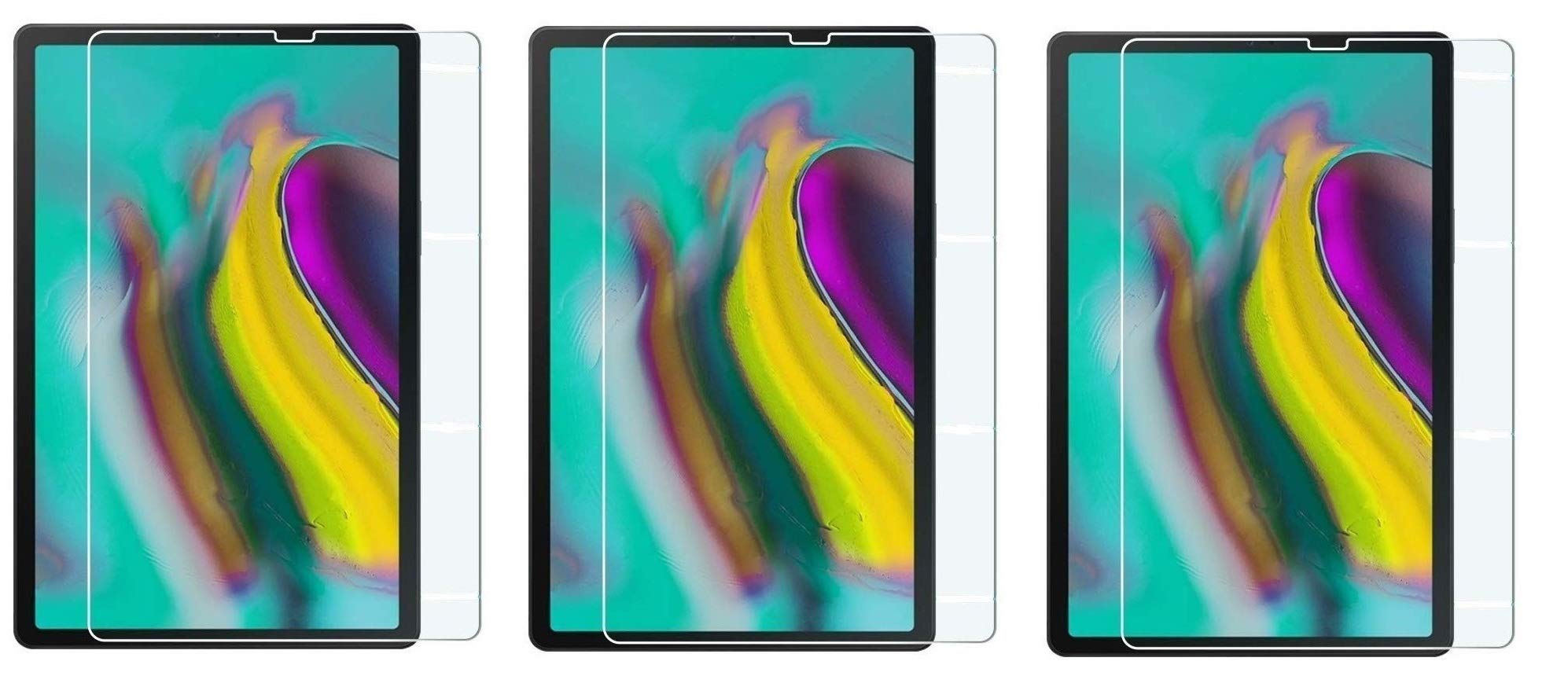 colorcase (pack of 3) tempered glass screenguard for samsung galaxy tab s6 (sm-t860/t865) (10.5) - (transparent) edge to edge full screen coverage (B07XBZTFMV) Amazon Price History, Amazon Price Tracker