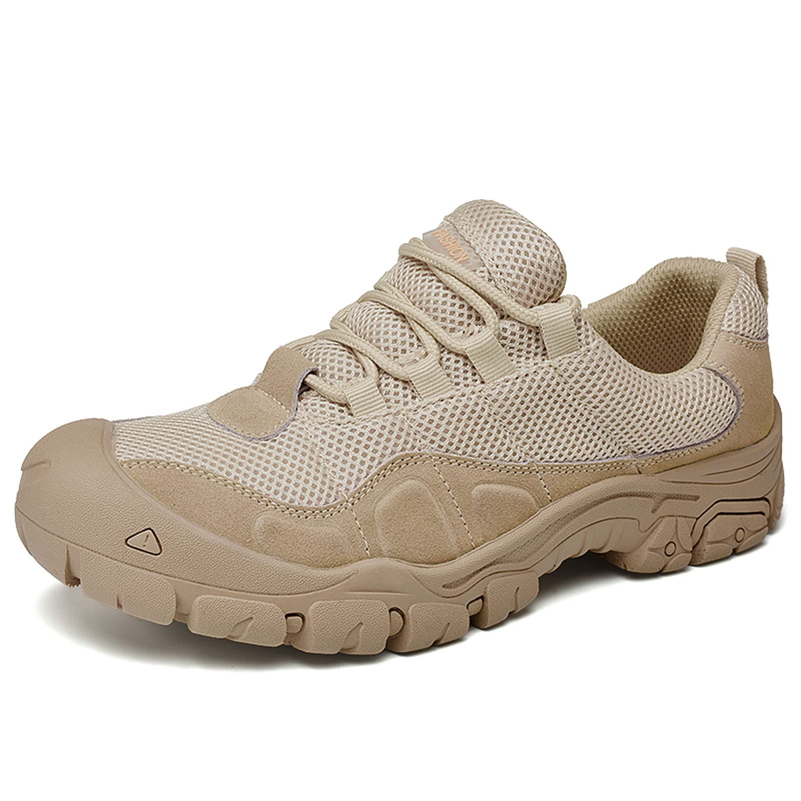 Zapatillas Trekking Hombre,Zapatos Deportivos de Suelas Blandas Ligero Transpirable Zapatillas de Malla con Cordones Cómodos Antideslizante Zapatos de Senderismo Entrenamiento Calzado
