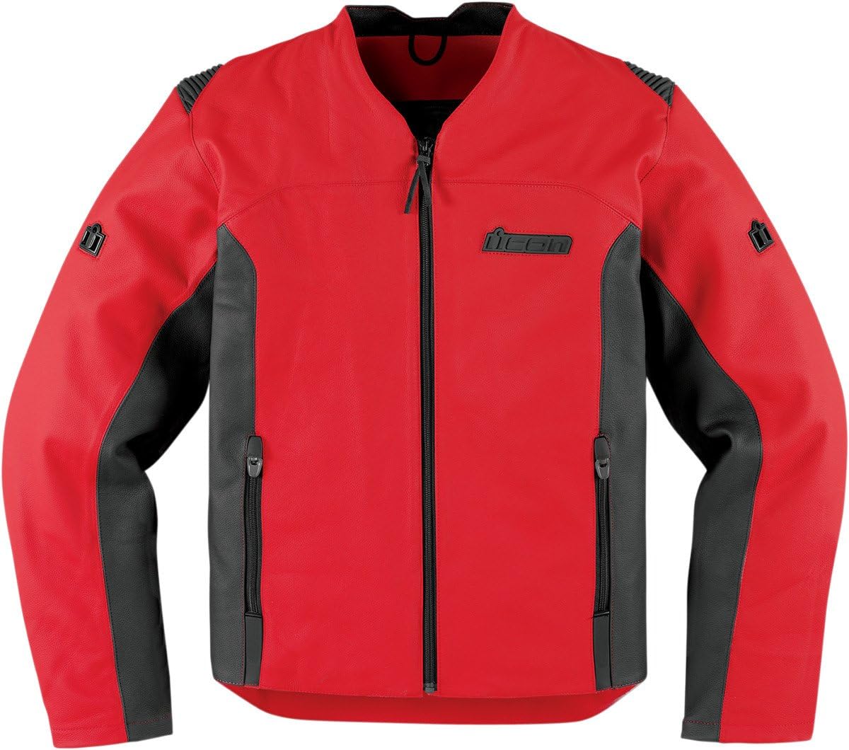 Icon Device Leather Jacket Red SM Automotive