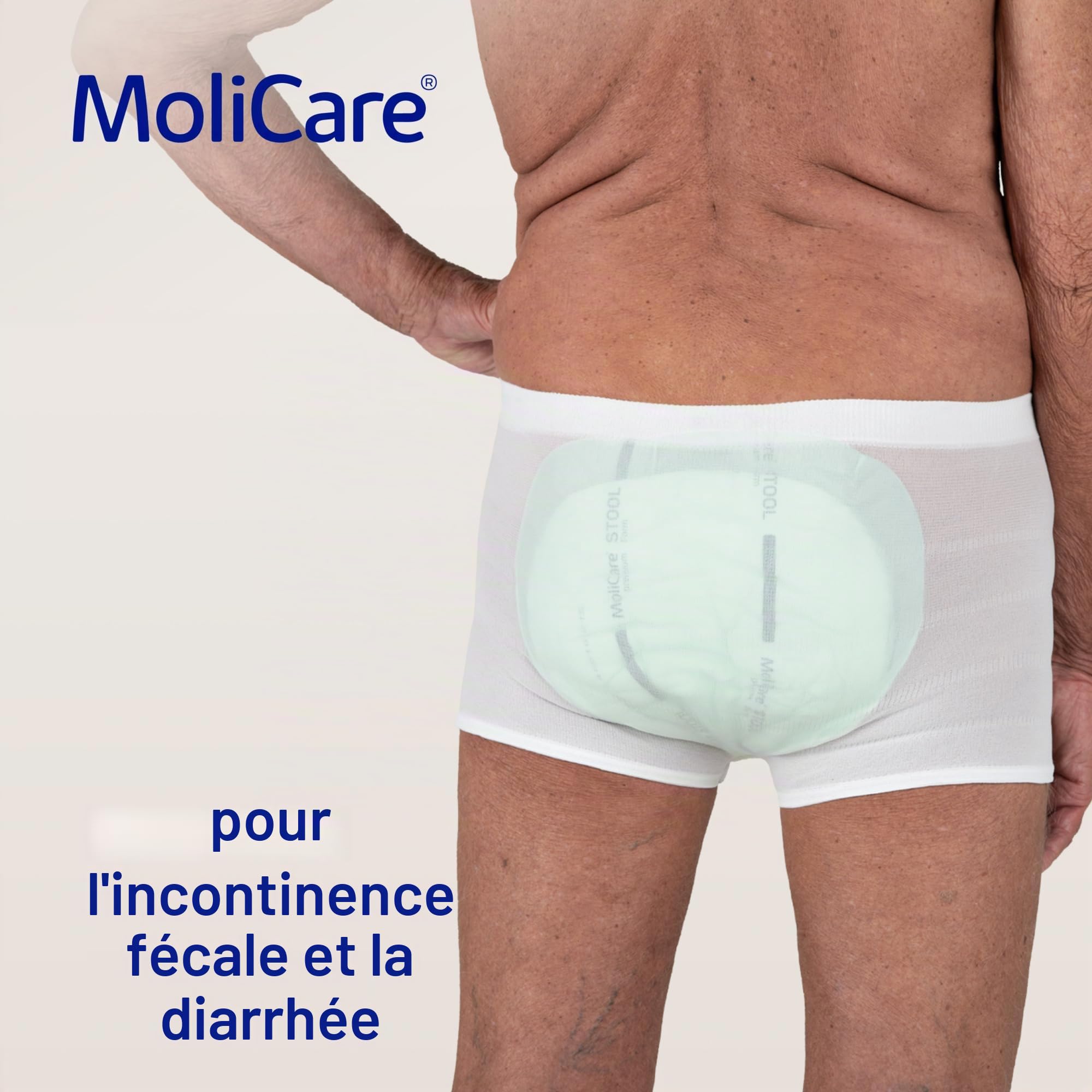 MoliCare Premium Form Lot de 32 tabourets unisexes spécialement conçus pour l'incontinence fécale à utiliser avec les pantalons MoliCare Fixpants