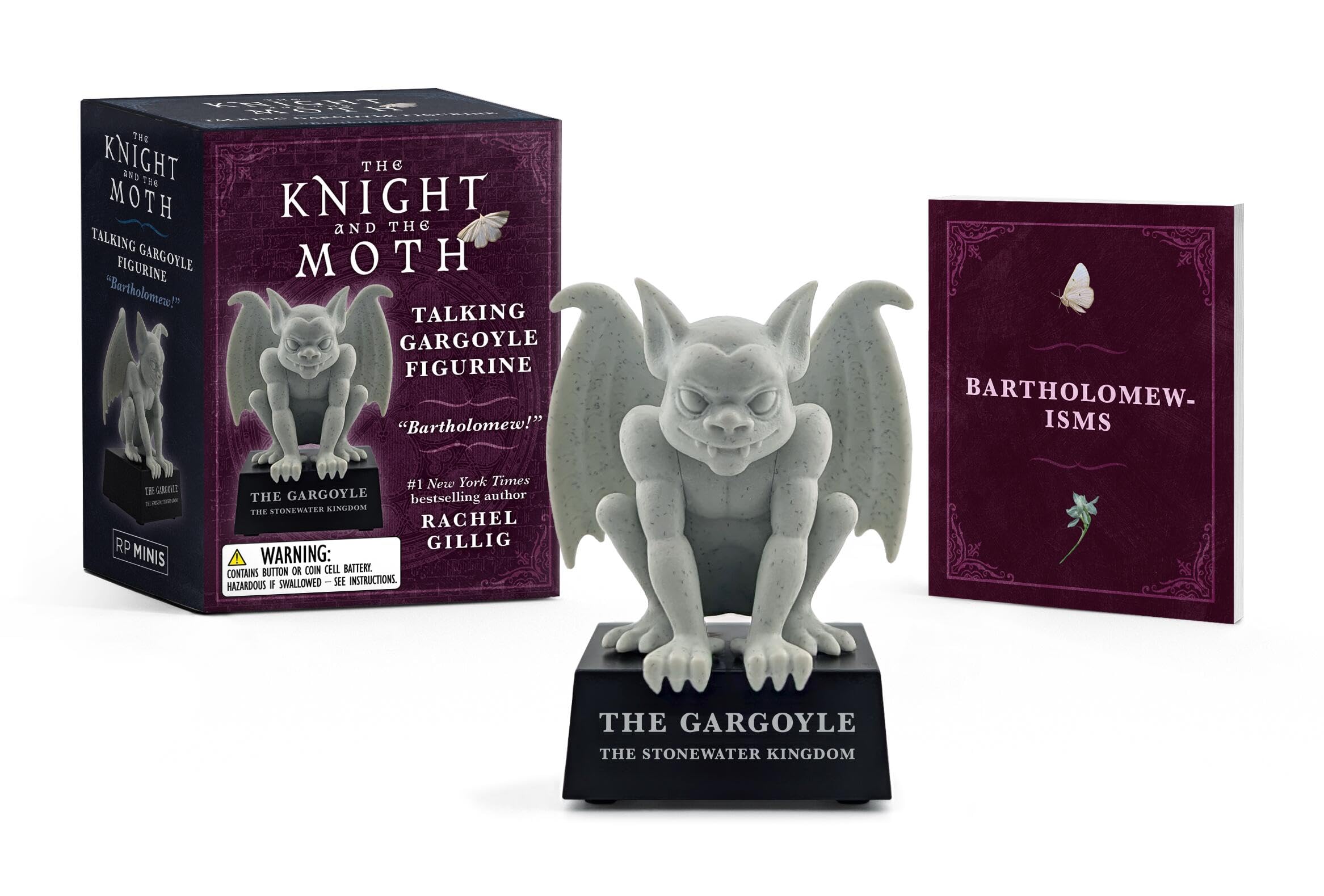 The Knight and the Moth Talking Gargoyle Figurine: "Bartholomew!" (From the Stonewater Kingdom Duology by Rachel Gillig)
