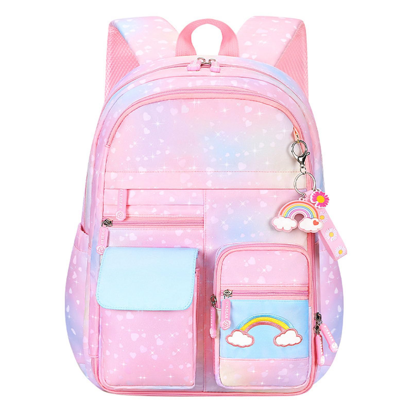 Zaino Bimba scuola Elementare, Zaino Asilo Bambina Ritorno a Scuola | Zainetto Asilo Bimba Brillante E Glitterato Zaino Scuola Media Ragazza Elegante E Pratico Zaini Scuola Elementare