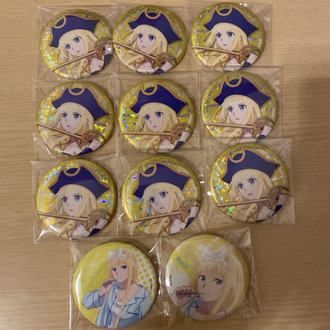 ソードアート・オンライン sao abec 缶バッジ アリス 描き下ろし アリス 65mm缶バッジ ウェディングドレスVer. [ソード