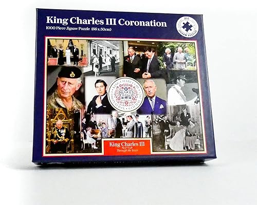 King Charles III Coronation Montage - Rompecabezas de 1000 piezas de recuerdos - Un viaje a través del reinado del rey