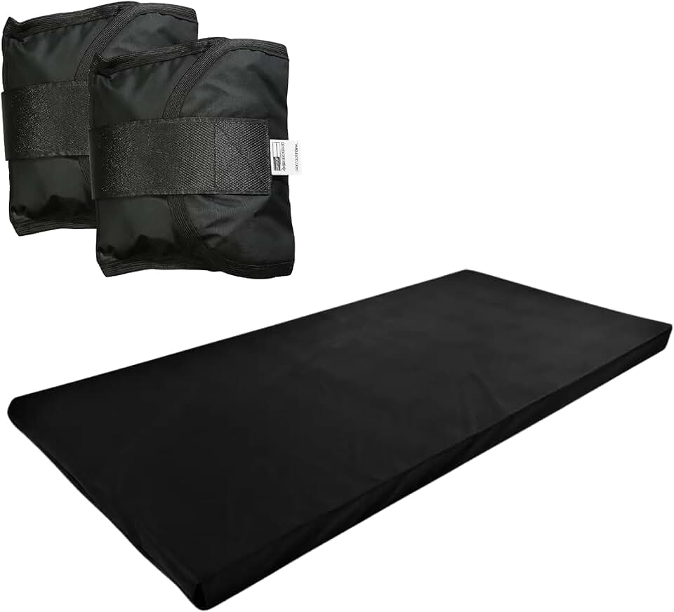 KIT: Caneleira Preto Par de 5KG + Colchonete Preto - Treino/Academia/Musculação/Fisioterapia