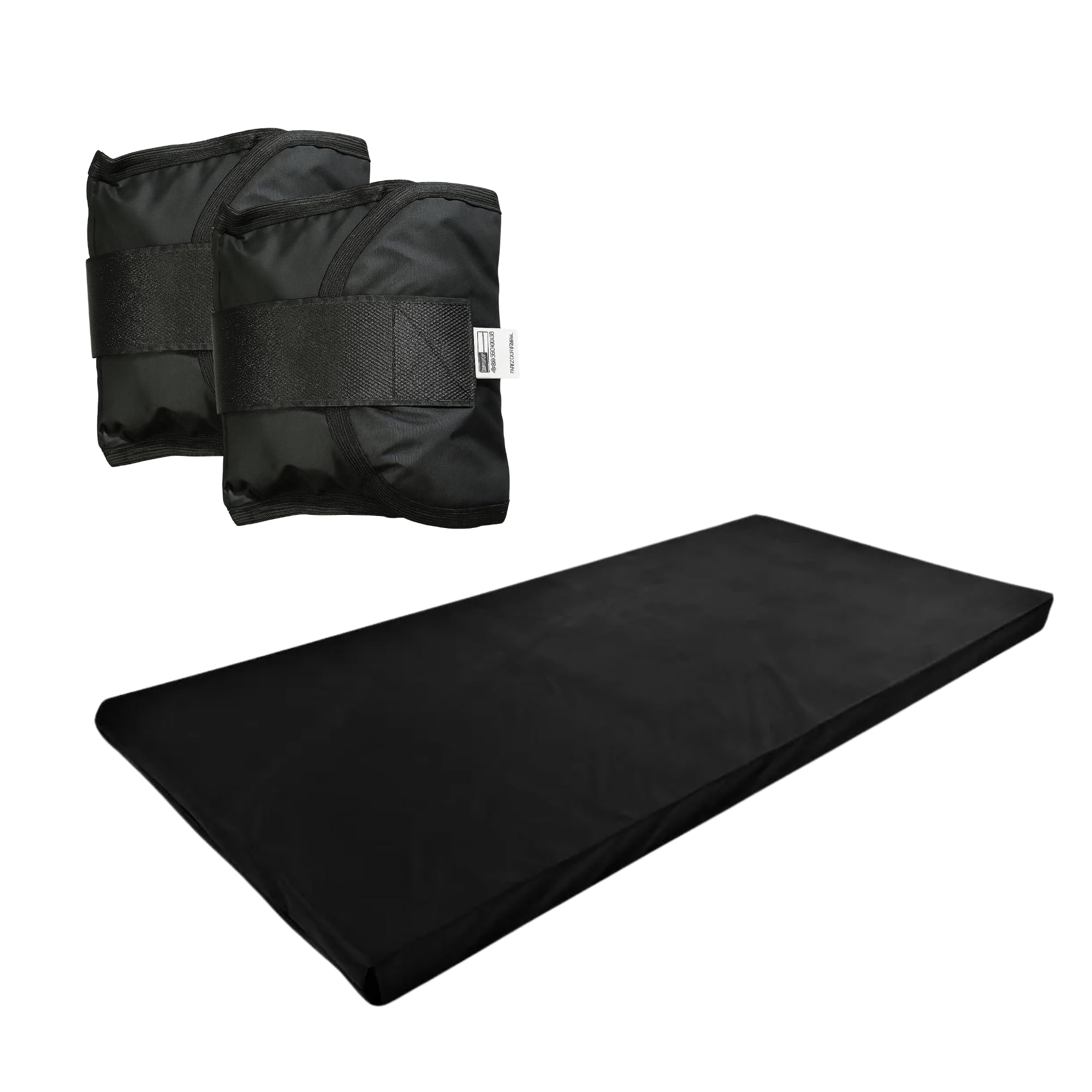 KIT: Caneleira Preto Par de 5KG + Colchonete Preto -