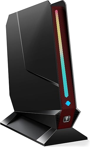 Mini PC para juegos Core i9-9880H GTX1650 4G, 32GB DDR4, 1TB PCIe4.0 SSD, luces RGB, WiFi6EBT5.31.0G LAN2xHDMI1xUSB-C 4K 60Hz Win11 Pro Mini