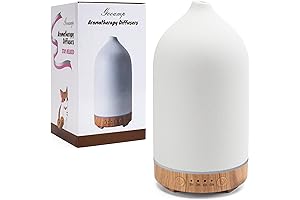 Ceramic Diffuser for Bedroom with 7 Color Lights
