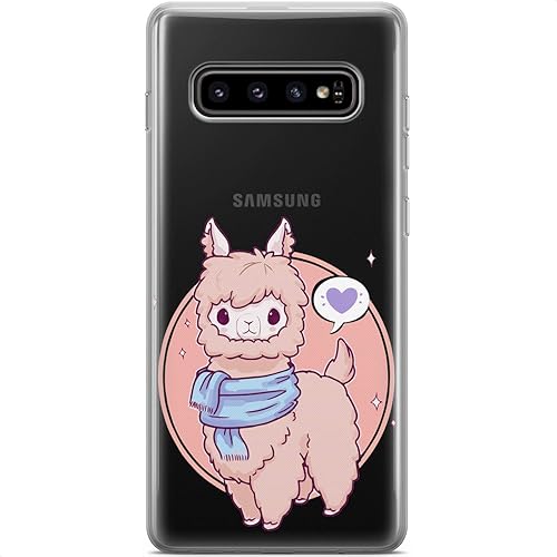 Miniatura 4 de Mertak Funda compatible con Samsung Galaxy A73 A72 5G A71 A70 A53 A52 A32 A50 A21s Diseño Alpaca Bufanda Flexible Silicona Protectora Pnk TPU Linda