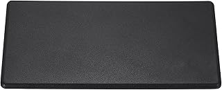 sourcing map Tapa de extremo de extrusión de aluminio rectangular de plástico estándar, color negro, 80 x 160 mm, 6 unidades