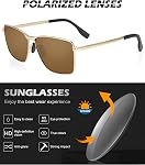 NSSIW Sunglasses-for-Men Polarized Mens-Sunglasses Sun-Glasses: Classic Sunglasses with UV Protection Driving Fishing Golf