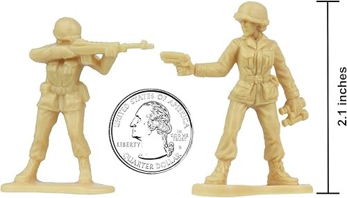 Miniatura 2 de BMC Plastic Army - Figuras de soldado de 36 piezas para mujer, hechas en Estados Unidos