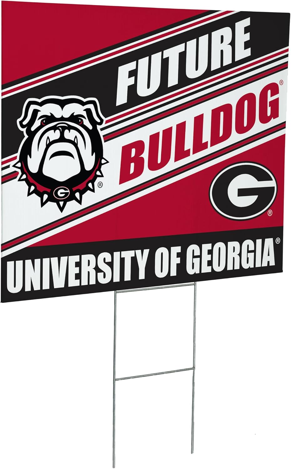 NCAA University of Georgia Future Student Yard Sign, Outdoor Coroplast Yard Signs with Stakes 18x24, College Welcome Signs for Lawn, Graduation Party